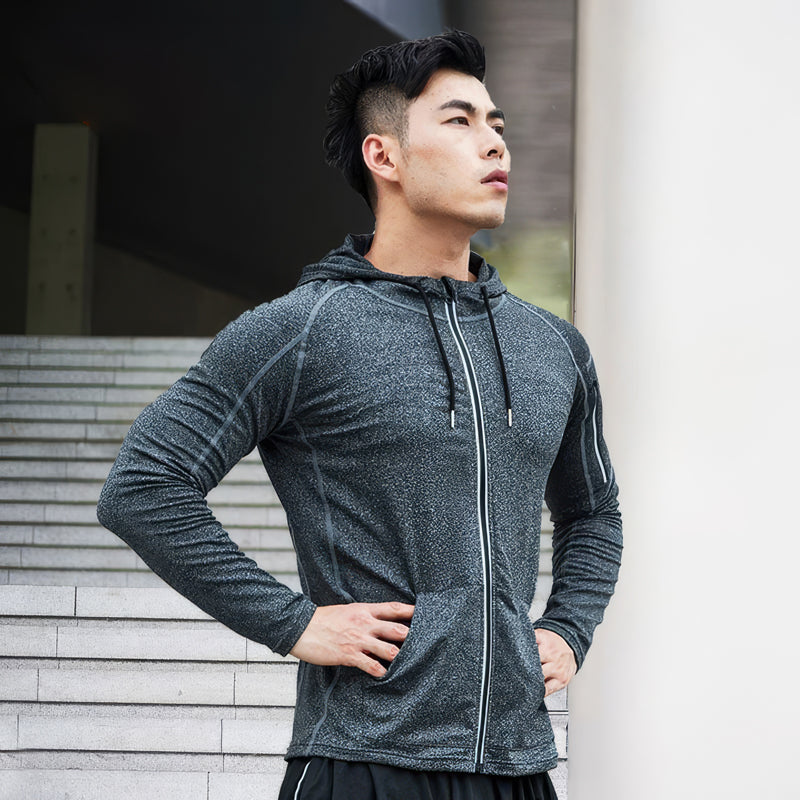 속건성 통기성 탄성 후드 반사 재킷
