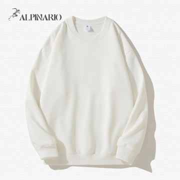 Huamian Silver Fox Fleece Slim-Fit Breathable Anti-Wrinkle Sweatshirt