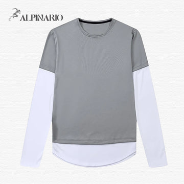 New Style Spliced Round Neck Quick-Drying Breathable T-Shirt