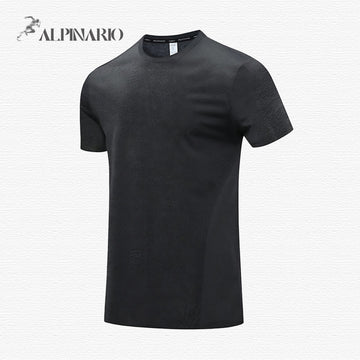 Quick-dry Icy Silk Round-neck Short-sleeved