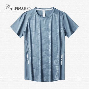 Ice Silk Quick-Dry Reflective Thin Breathable T-Shirt