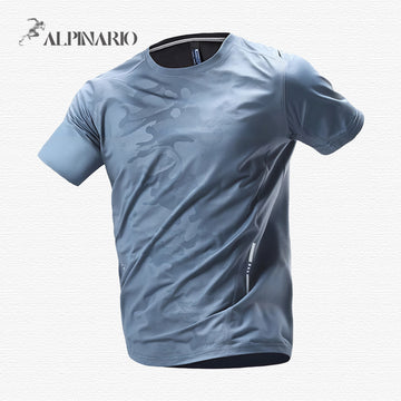 Ice Silk Reflective Breathable Summer Thin T-Shirt