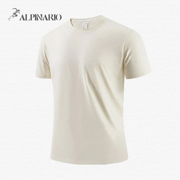 Ice Silk Thin High-Elastic Breathable Seamless T-Shirt