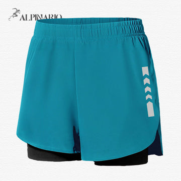 Quick-Drying High-Elastic Breathable Fake-Two Sports Shorts C