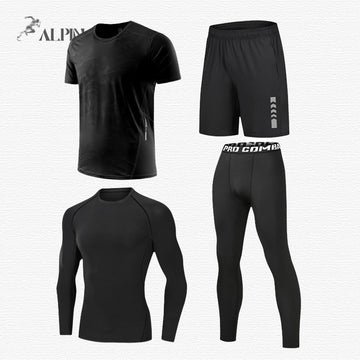 Stylish Elastic Professional Sports 4-piece Set A