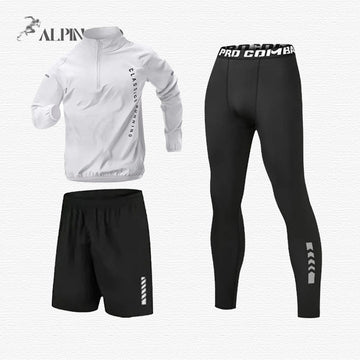 Running Half-Zipped Quick-Dry 3-Piece Set