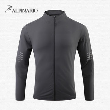 Quick-Dry Polyester Stand Collar Jacket for Sports and Training