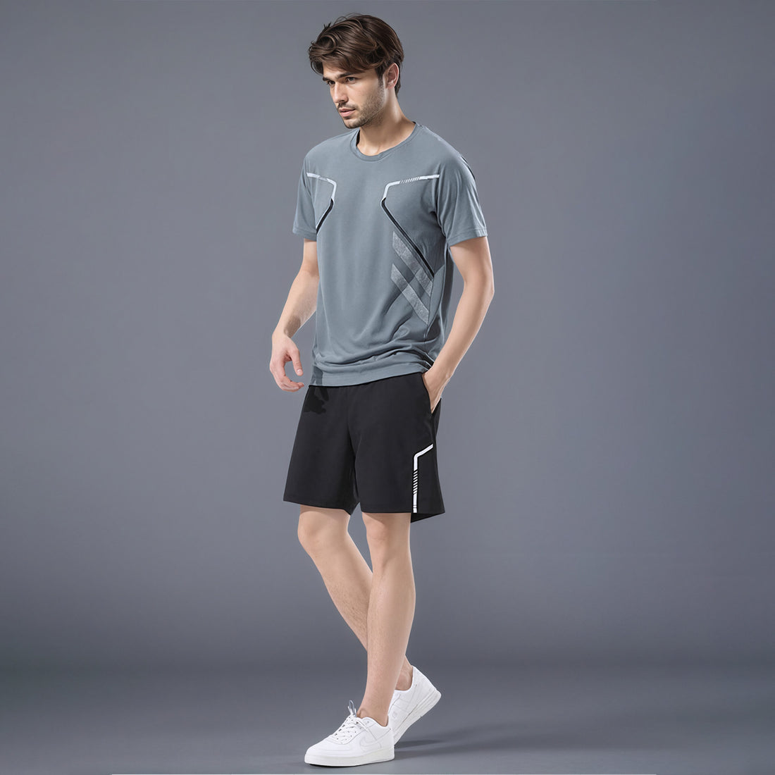 Ice Silk Quick-Dry Breathable Summer 2-Piece Set