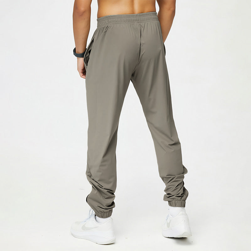 Cuffed-Zip Quick-Dry Breathable Athletic Pants