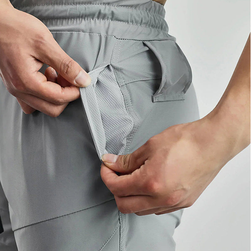 Joggers Fitness Slim Fit Loose Fit Rigorer Nylon Trousers