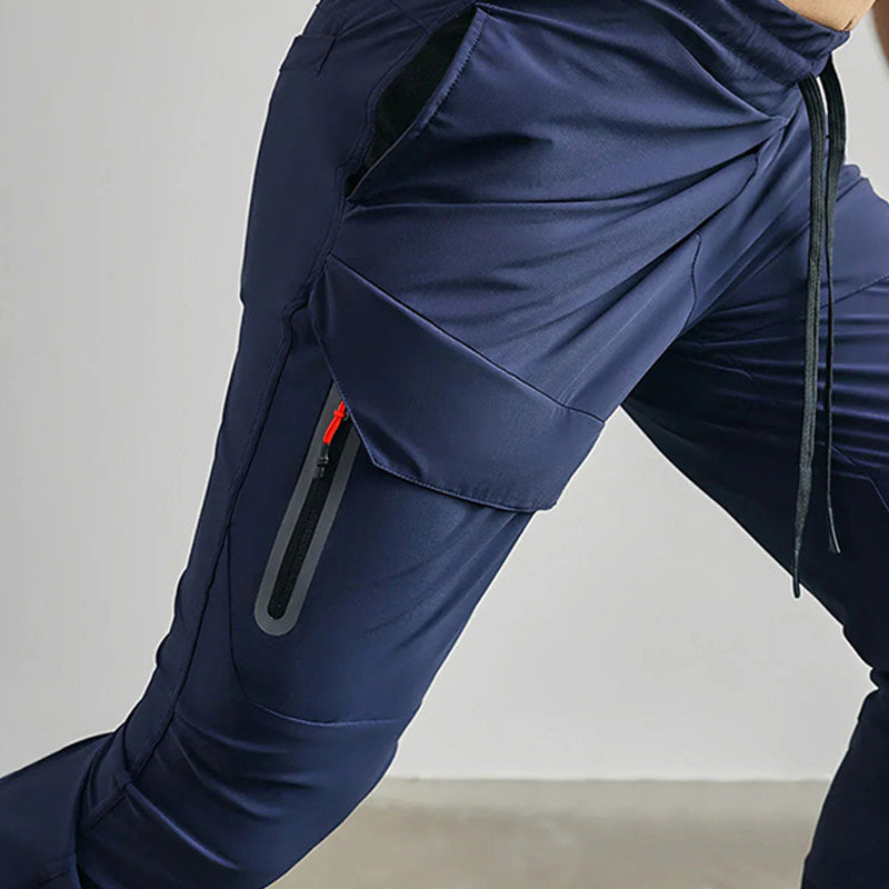 Joggers Fitness Slim Fit Loose Fit Rigorer Nylon Trousers