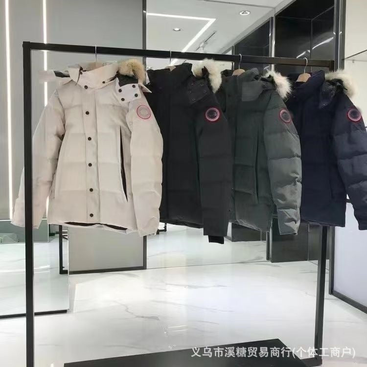 Goose Big Pocket Men's And Women's Down Jacket Parker Men's And Women's Cou
