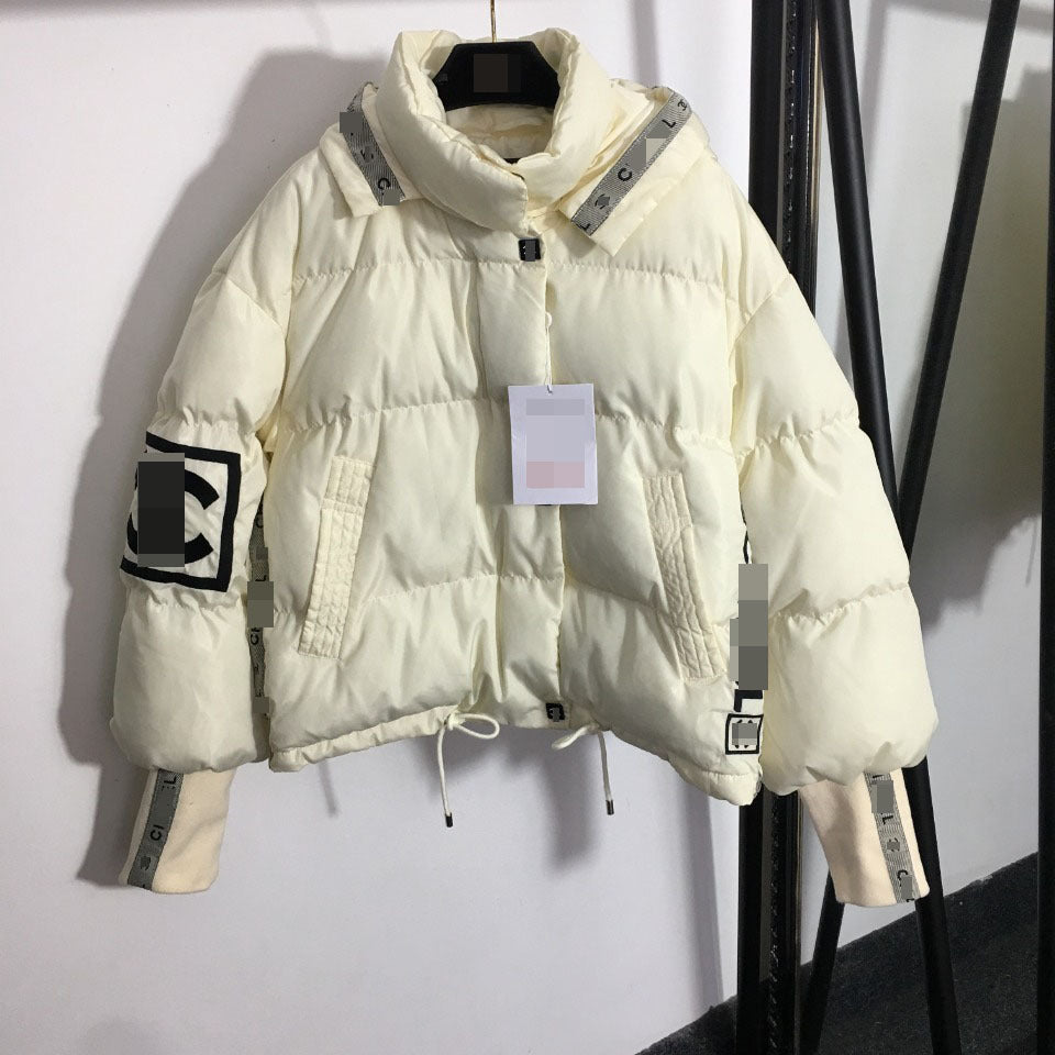 Women's Hooded Down Cotton Coat Mid Length Versatile