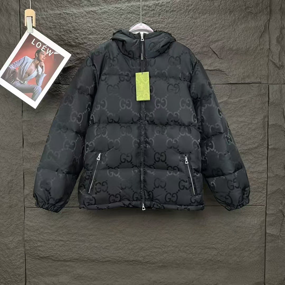 New Winter Bright Down Jacket Men's Trendy Short Style Men's Fashion