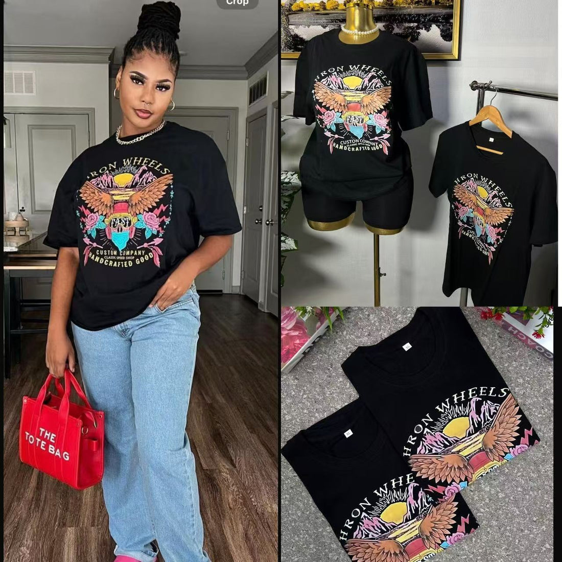 New Brand Hot Selling Fashion Trend Men's And Women's Printed Short Sleeves