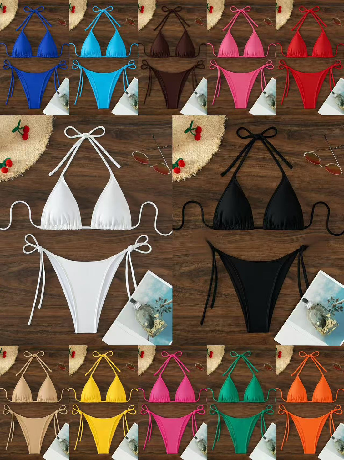 New Luxury Brand Beach Party Surfing Women's Sexy Bikini Swimsuit Set
