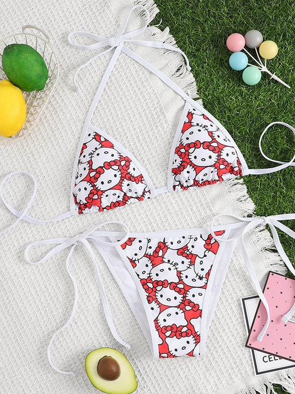 New LOUIS VUITTON Brand Beach Party Surfing Women's Sexy Bikini Swimsuit Se