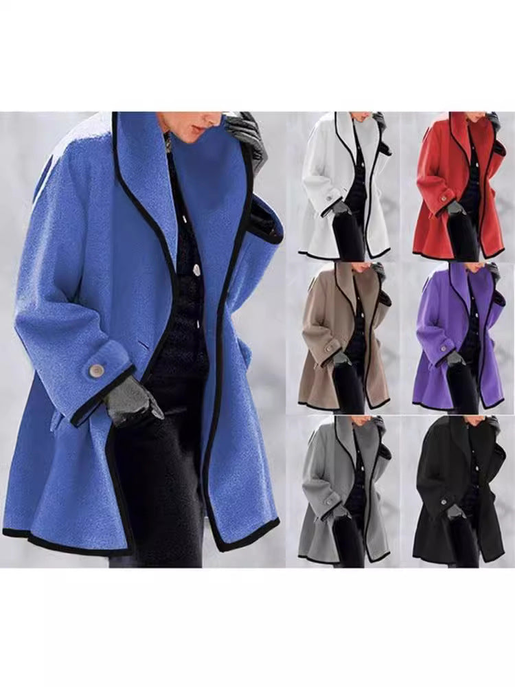 European and American women's fashion autumn and winter multi-color rou
