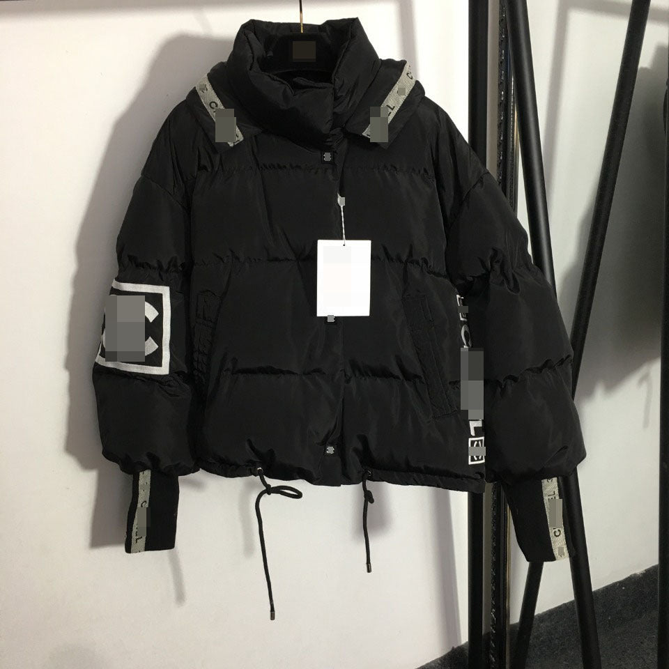 Women's Hooded Down Cotton Coat Mid Length Versatile