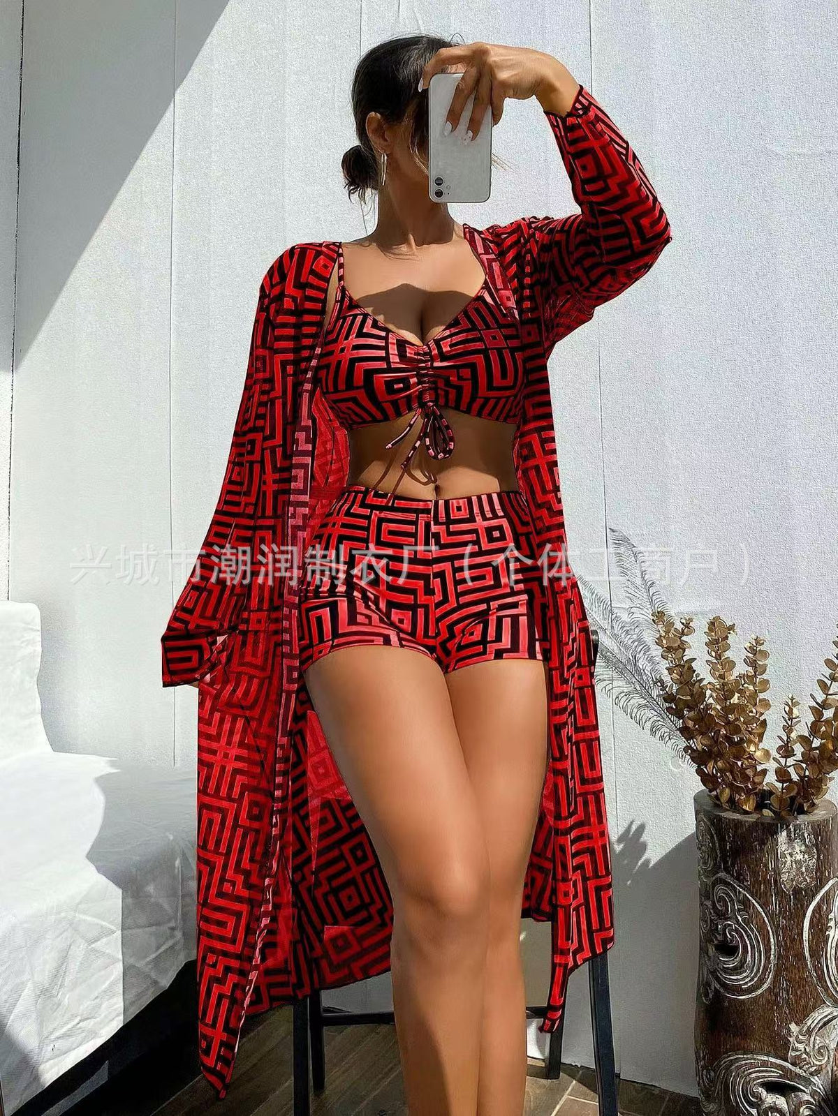 New Luxury Brand Beach Party Surfing Women's Sexy Bikini Swimsuit Set