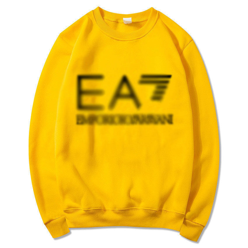 Men's printed sportswear round neck casual loose pattern pullover for men a
