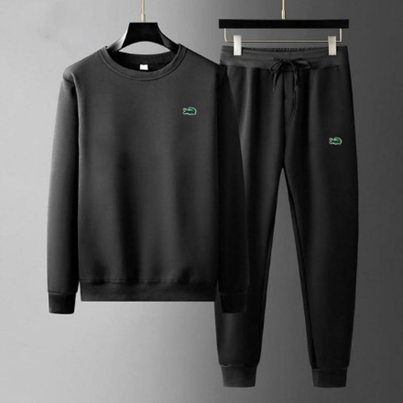 New Casual Round Neck Sweater Pants Fashion Jogging Sportswear Men's Set