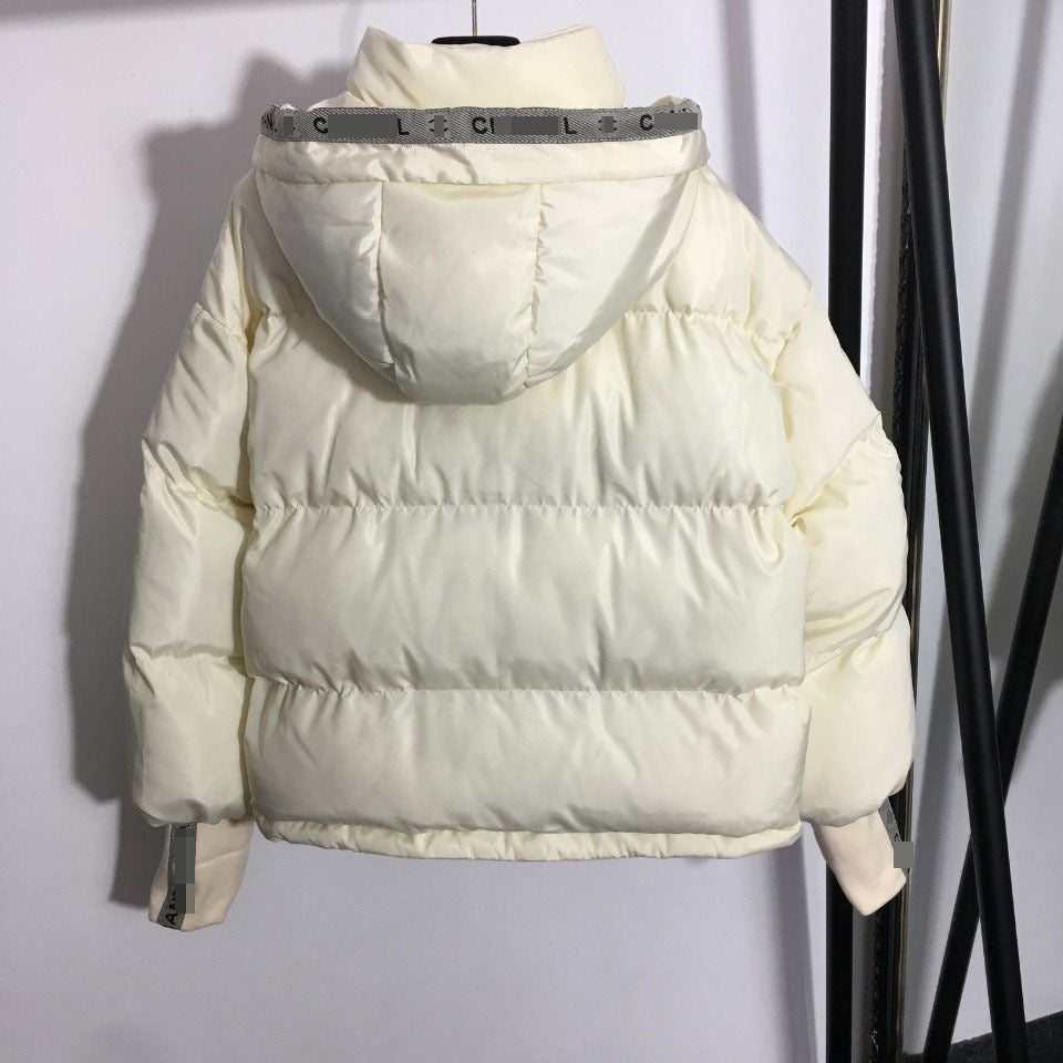 Women's Hooded Down Cotton Coat Mid Length Versatile