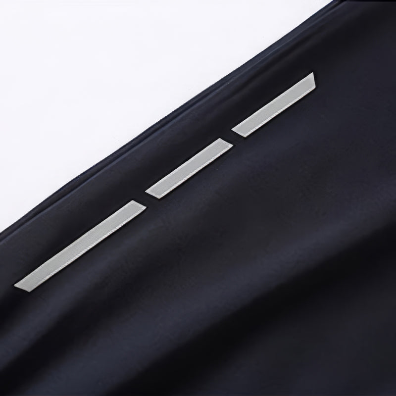 Summer Ice Silk Thin Slim-Fit Reflective Strip Cuff Pants