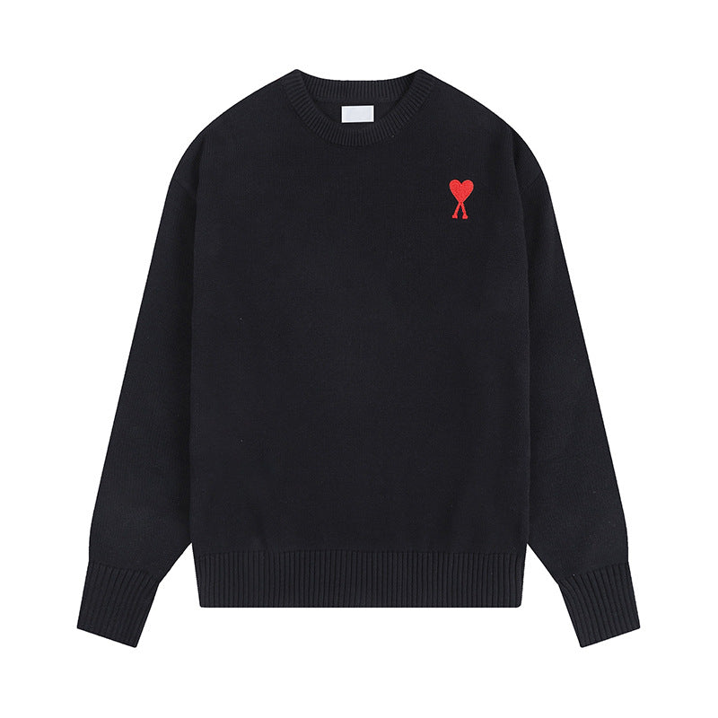Spring And Autumn AML Sweater Men's And Women's Couple Round Neck Knitted S