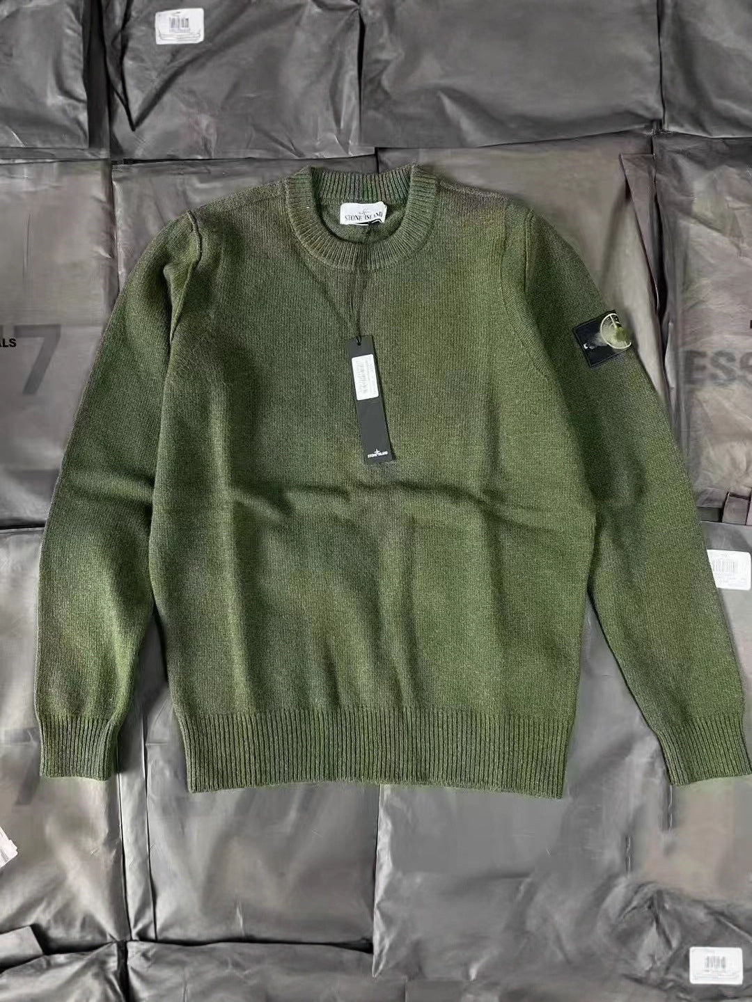 Stone-island Sweater Spring Crewneck Sweater T-shirt Men's And Women's Plus