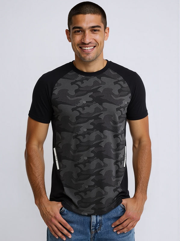 Ice Silk Reflective Breathable Summer Thin T-Shirt
