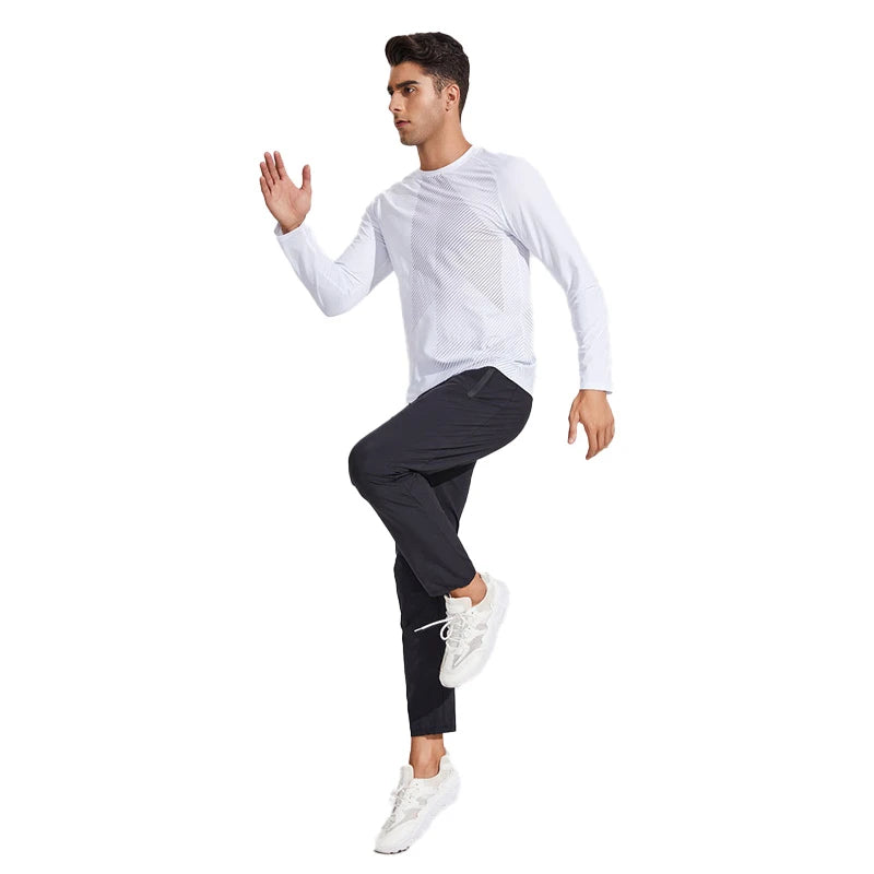 Long-Sleeved Quick-Drying Fashion Printed Sports Shirt