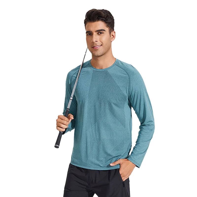 Long-Sleeved Quick-Drying Fashion Printed Sports Shirt