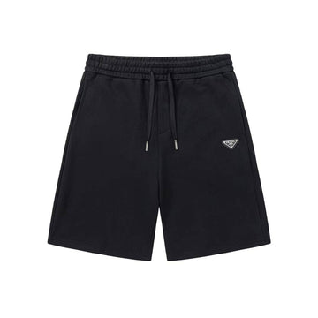 Loose-fit five-quarter shorts with elastic waistband and drawstring