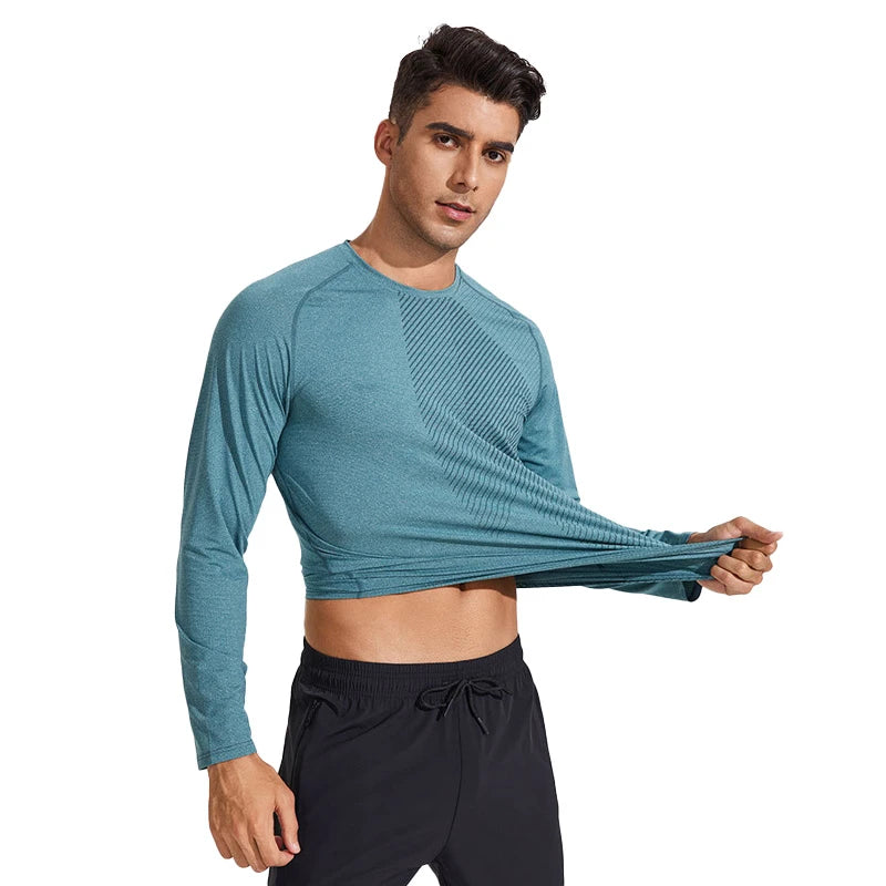 Long-Sleeved Quick-Drying Fashion Printed Sports Shirt