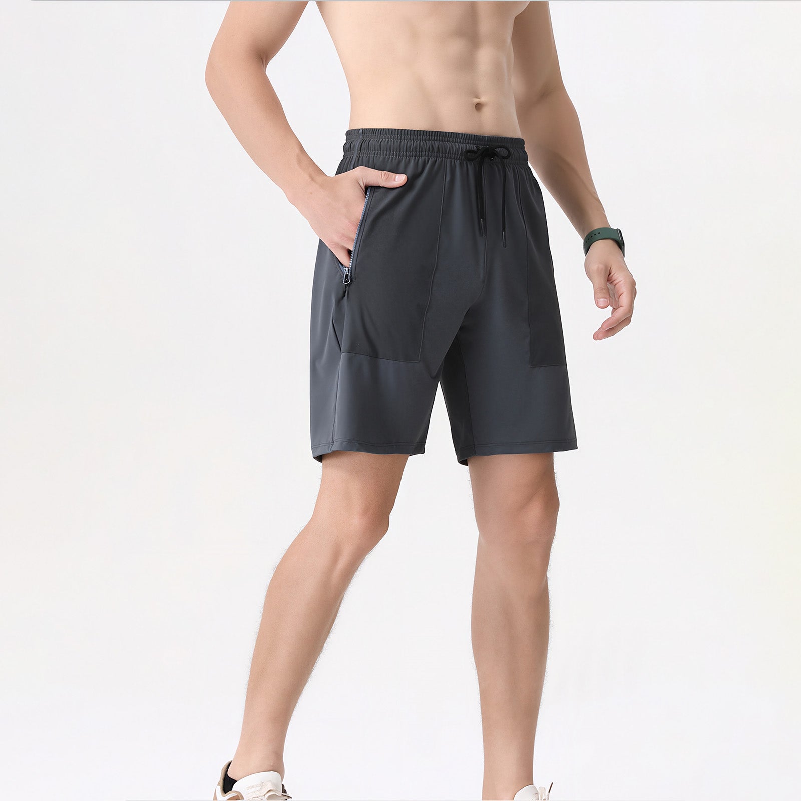 Summer Ice Silk Quick-Dry Casual Five-Inch Shorts