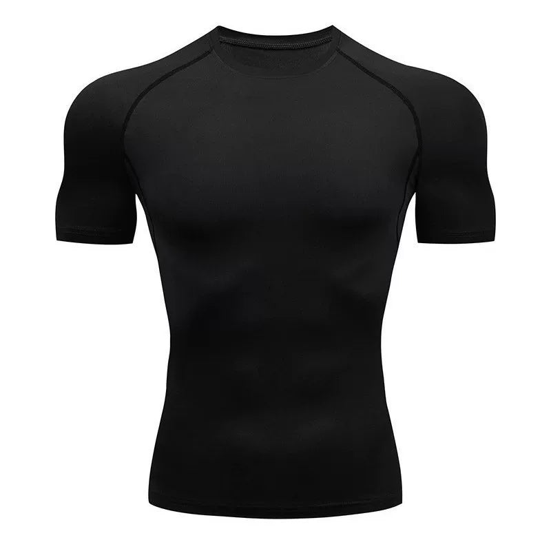 Alpinario Men's Compression Shirt 4 Pack Long & Short Sleeve Athletic Base Layer - Black View 22