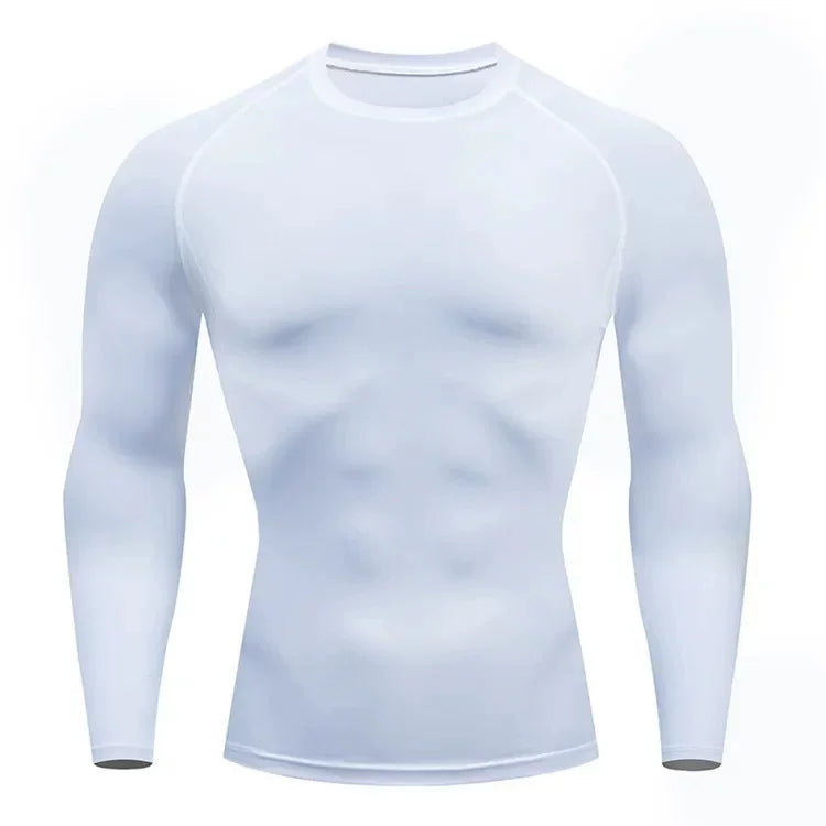 Alpinario Men's Compression Shirt 4 Pack Long & Short Sleeve Athletic Base Layer - Black View 25