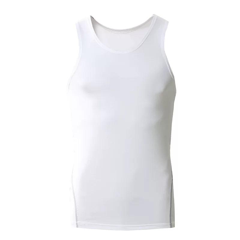 Alpinario Men's Athletic Compression Tank Top 3 Pack Sleeveless Base Layer - Black/Grey/White View 12