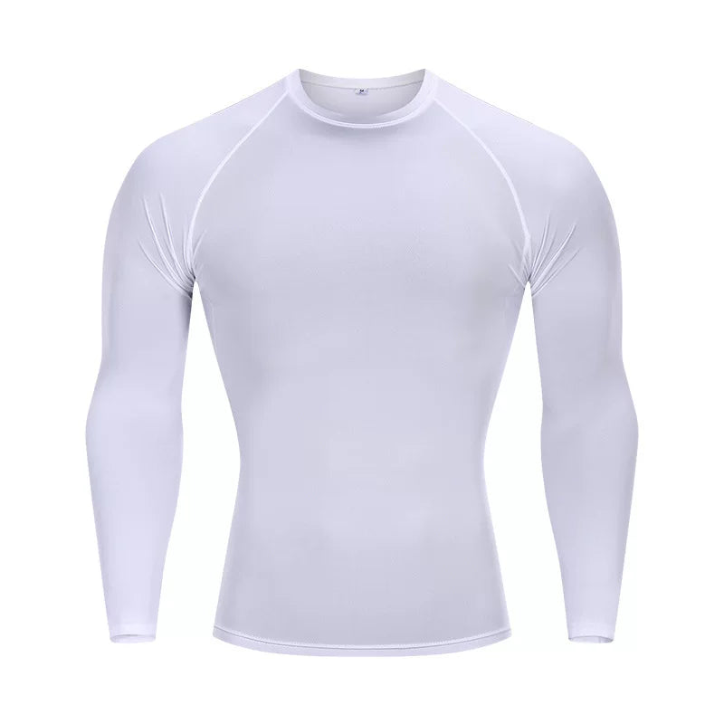 Alpinario Men's Compression Shirt 4 Pack Long & Short Sleeve Athletic Base Layer - Black View 34