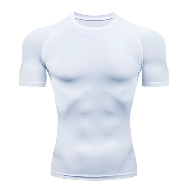 Alpinario Men's Compression Shirt 4 Pack Long & Short Sleeve Athletic Base Layer - Black View 37
