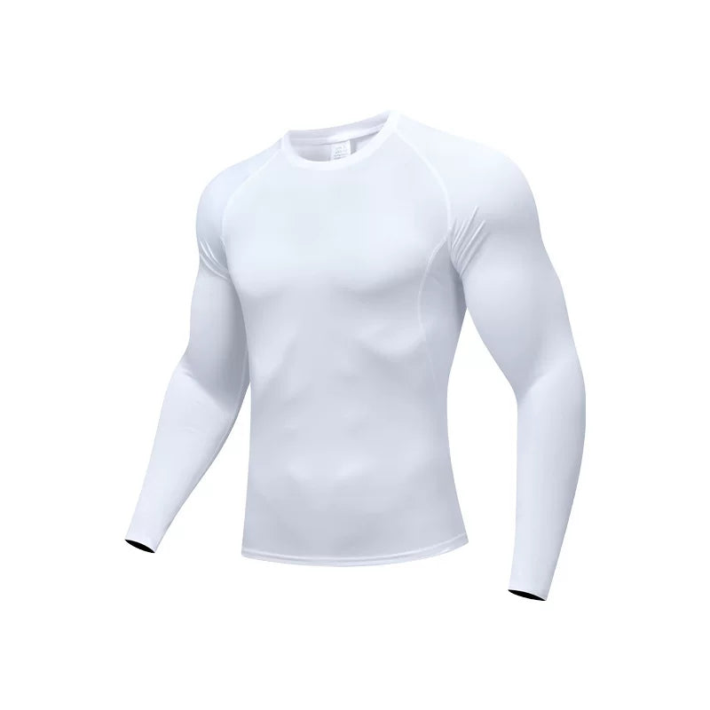 Alpinario Men's Compression Shirt Long Sleeve Cool Dry Athletic Base Layer - Black View 22