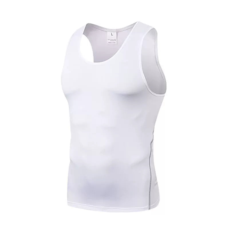 Alpinario Men's Athletic Compression Tank Top 3 Pack Sleeveless Base Layer - Black/Grey/White View 11