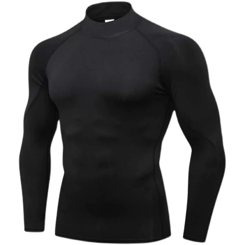 Alpinario Men's Compression Shirt 4 Pack Long & Short Sleeve Athletic Base Layer - Black View 44