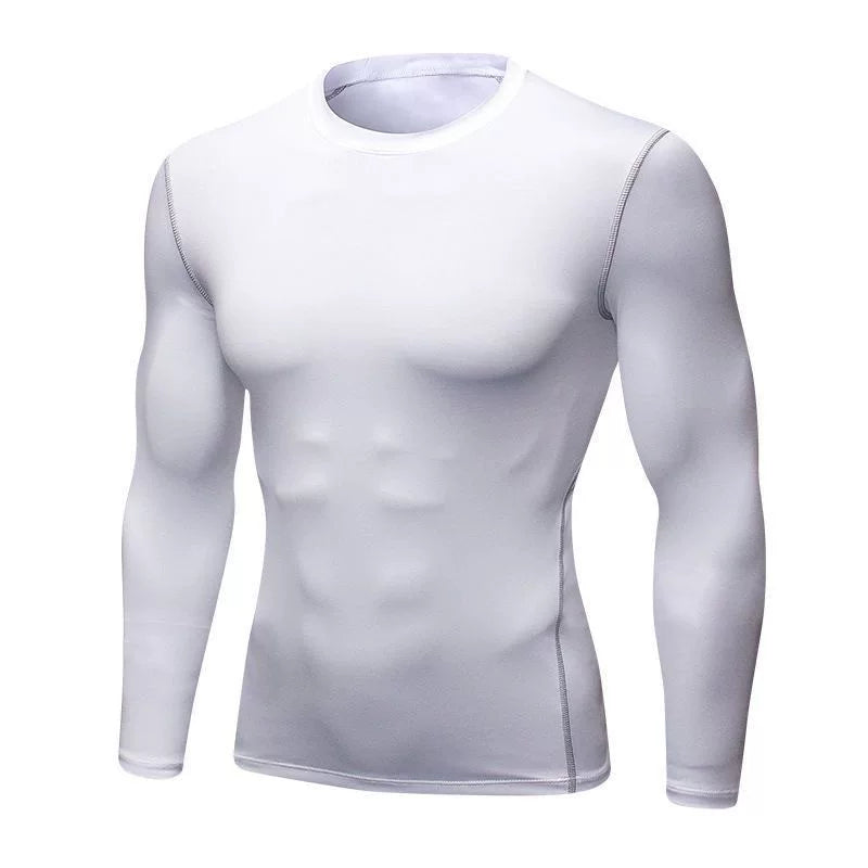 Alpinario Men's Compression Shirt Long Sleeve Cool Dry Athletic Base Layer - Black View 17