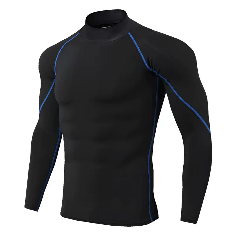 Alpinario Men's Compression Shirt 4 Pack Long & Short Sleeve Athletic Base Layer - Black View 43