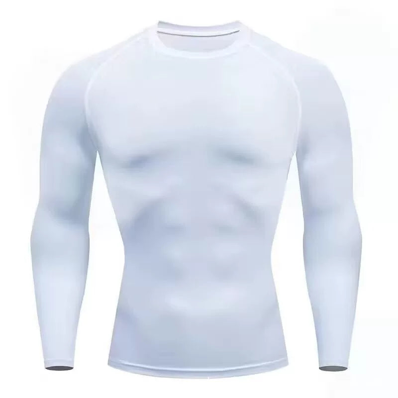 Alpinario Men's Compression Shirt 4 Pack Long & Short Sleeve Athletic Base Layer - Black View 27