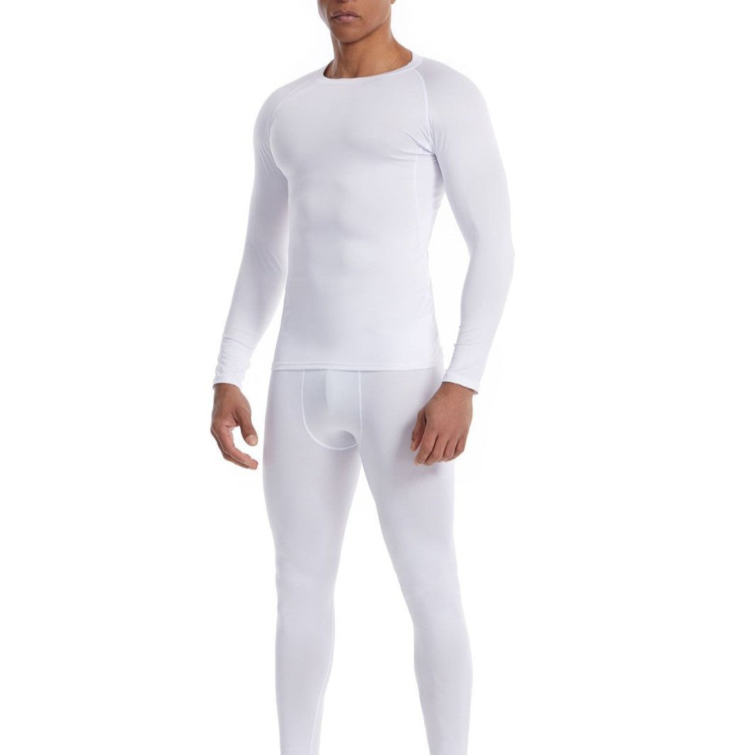 Alpinario Men's Compression Shirt Long Sleeve Cool Dry Athletic Base Layer - Black View 20