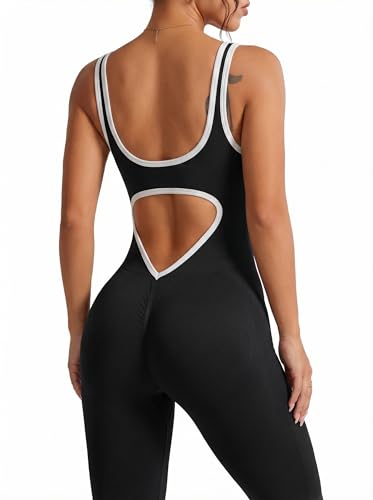 Women's One-Piece Yoga Jumpsuit Backless Cutout... - Wholesale MOQ 20 pcs