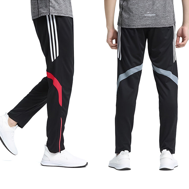 Cuff Zippers Quick-Dry Ice Silk Casual Sports Pants